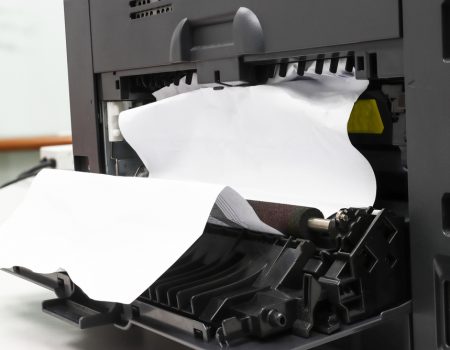 Paper,Stuck,,Paper,Jam,In,Printer,At,Office